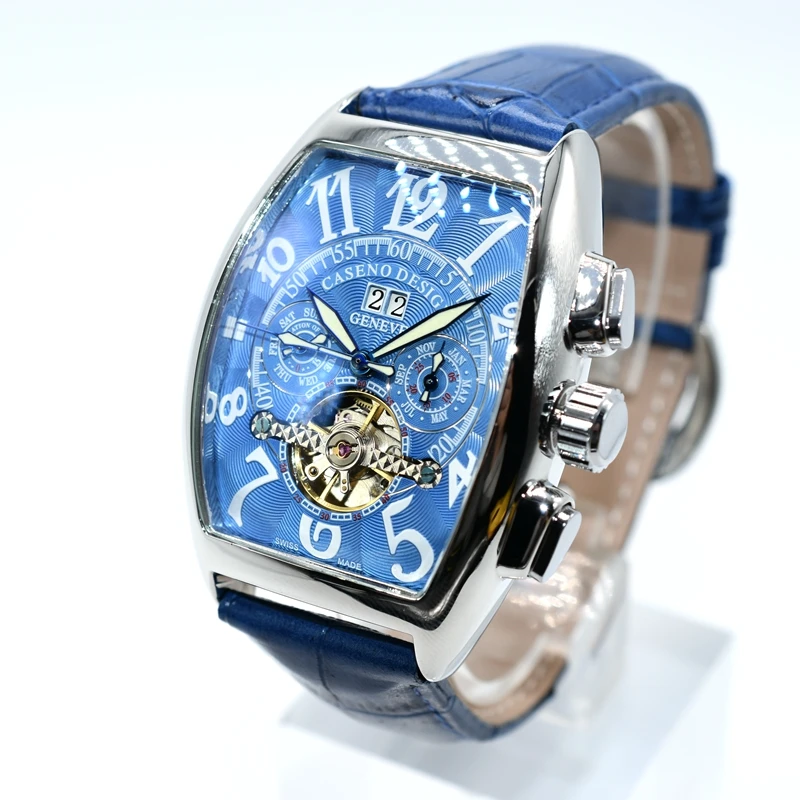 Casenoメンズ腕時計ブランドの高級トゥールビヨン自動機械式メンズ 