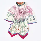 OEM Small Order China Manufacturers Silk Scarf Custom Digital Print Women Scarves Summer 2019