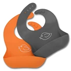 Bpa Free Soft Cotton Silicone Kids Baby Bib For Adult