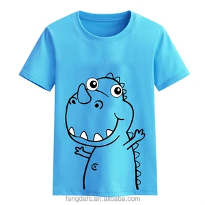 t-shirt for boys 95% cotton 5% spandex fancy custom cartoon