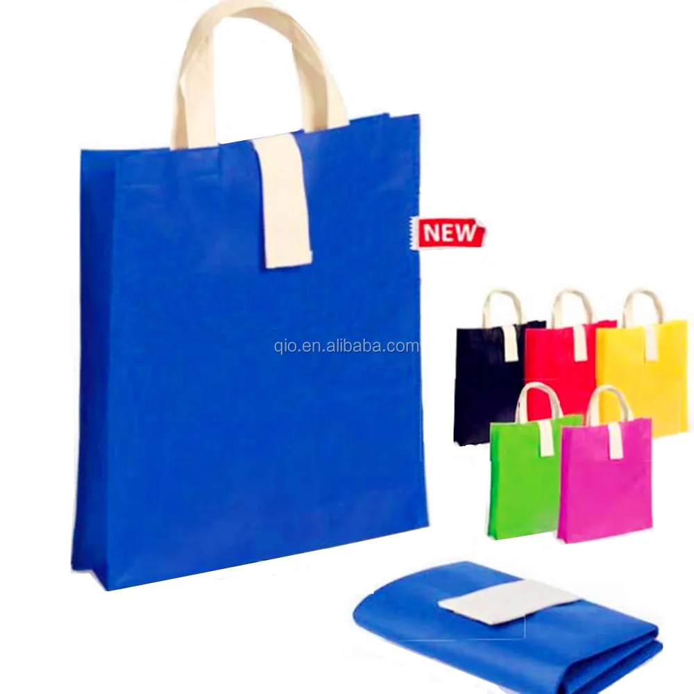 promotion new foldable polyester/nylon shopping bag with self