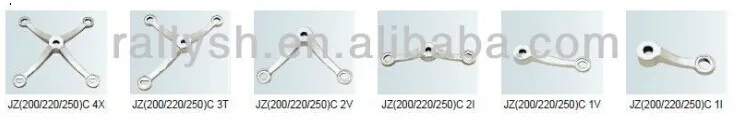 heavy duty glass spider, glass wall connector, glass curtain holders