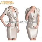New Fashion Summer Women Short Sleeve Skirt Frock Suits For Women