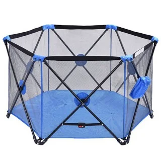 ASTM F406 5 Size Metal Pop Up Baby Playpen Fence For Babies