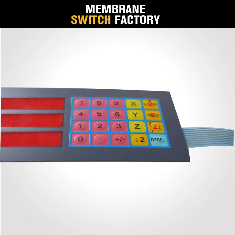 Cnc Membrane Keypad Microwave Oven Membrane Switch Panel Ip67