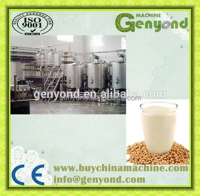 complete soya milk processing plant