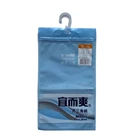 Custom printed PE ziplock plastic packing bag with plastic hanger for underwear