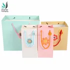 Colorful Luxury recycled custom printing logo shopping pack paper bag