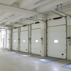 Ce Approved Remote Controlled Automatic Sectional Overhead Sandwich Garage Door with Windows and Passing Door