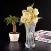 Wedding decoration simple design crystal clear glass flower vase wholesale