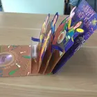 Folded Paper Popular Pop Up Cards Birthday Greeting Card Designs Music With Led Light