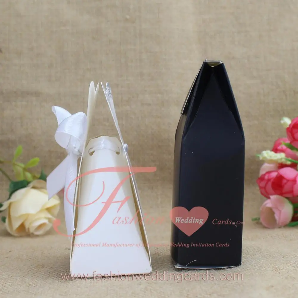 new creative dress wedding favor candy gift boxes