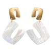 2018 Summer Elegant Drop Earrings For Women Geometric Acrylic Dangle Earrings Jewelry Party (KDR020)