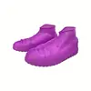 Custom Reusable anti slip silicone rubber rain shoes galoshes overshoes PVC material waterproof overshoes for walking