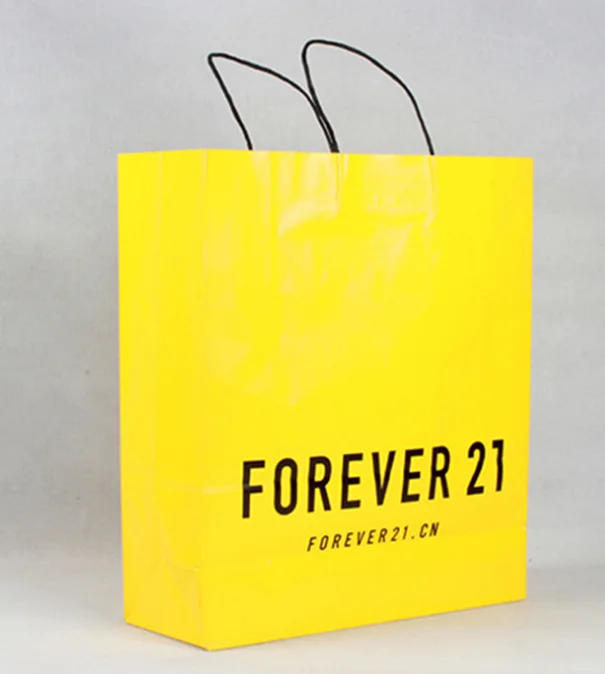 wholesale custom paperbags with logo print fashion shopping
