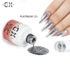 CX BEAUTY Metal Gel UV Nail Gel Polish Platinum GelLak Glitter Gel polish