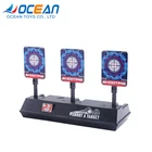 Electric plastic target game shooting gun toy with light sound
