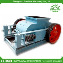 Durable glass salt coal limestone crusher machine double roller crusher price