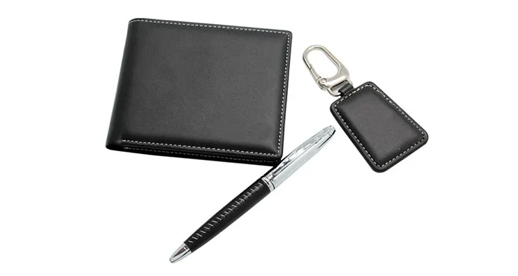 key chain gift set with box item number g601 material pu leather