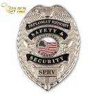 High Quality Cheap Security Police Badge Custom Metal Pin Badge Manufacturer