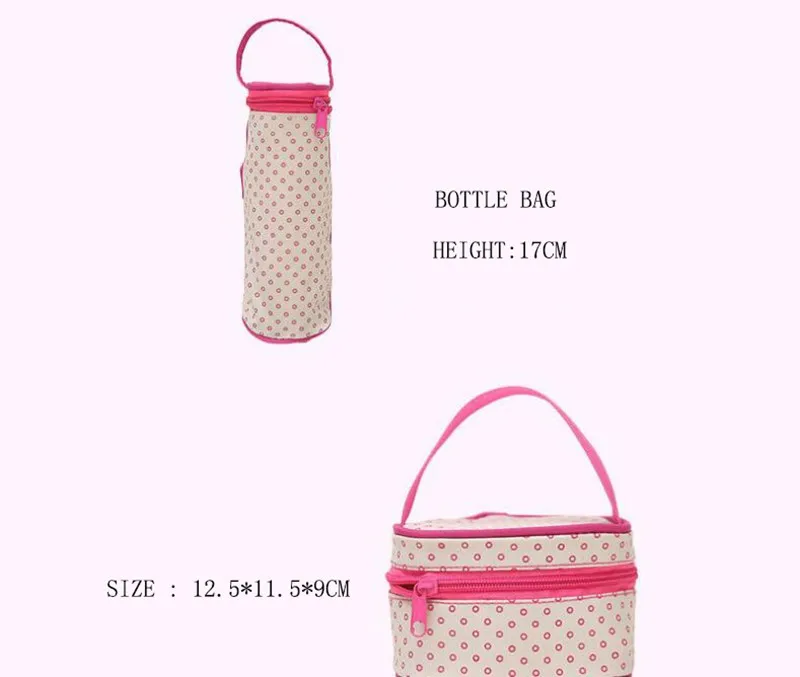 CROAL CHERIE 381830cm 5pcs Baby Diaper Bag Sets changing Nappy Bag For Mom Multifunction Stroller Tote Bag Organizer (7)