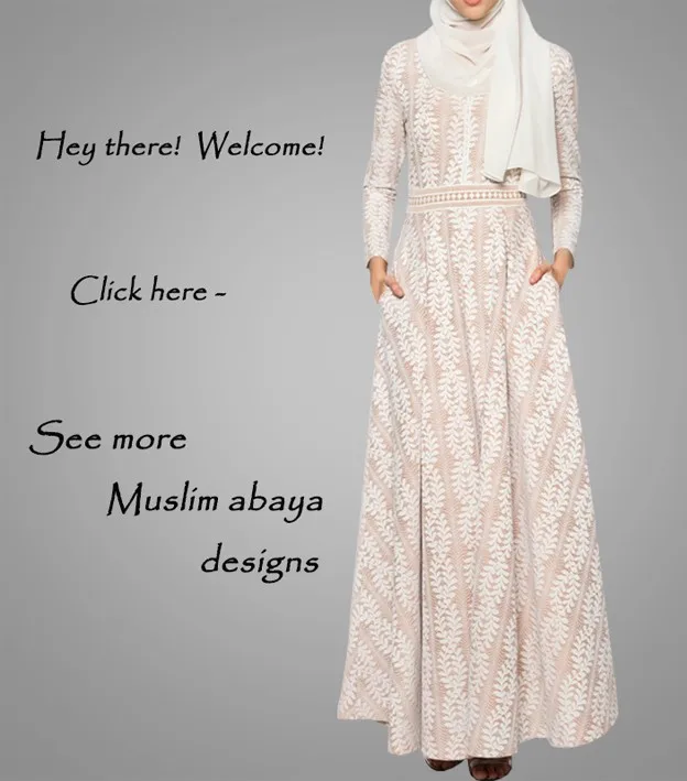 Muslim Elegant Long Chiffon Sleeve Maxi Evening Dress