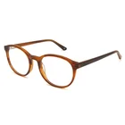 Italy design 3 colors ready goods eyeglasses round eyewear ready goods on sale acetate optical frame glasses