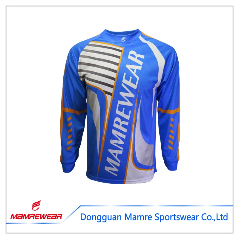 2016 blue long sleeve mountain bike MTB