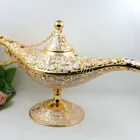 Shinny Gifts Handmade Enamel Metal Craft Brass Aladdin Lamp