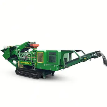 Mobile crusher Type stone quarry application trailer mobile crushing plant