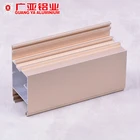 Aluminium Frame Anodized Aluminium Profile High-end Golden Anodized Aluminium Caravan Window Frame Profile