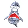 New design cute shark pattern swimsuit toddler boys and girls swimwear