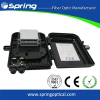 Telecommunication 16port Black Fiber Optical Wall