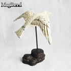 Wholesale home decor cast iron metal antique bird statues for home & garden