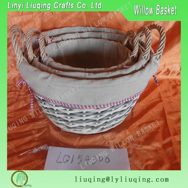 vintage color wire storage basket wicker basket with handle and