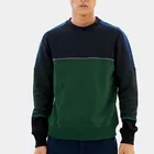 chinese clothing manufacturers block sleeve panels crewneck sweatshirt men