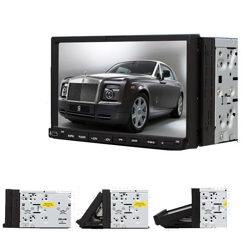7" Double DIN 2Din Touch Screen Car Stereo Player built-in RDS FM AM Radio in-dash Car Audio DVD Player USB+Free 4GB SD Card