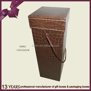 pretty leather whisky gift box package box