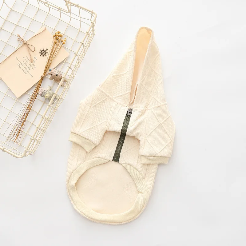 Japan and South Korea best-selling pet clothes autumn and winter knitted hoodie sweater Dog sweater jacket