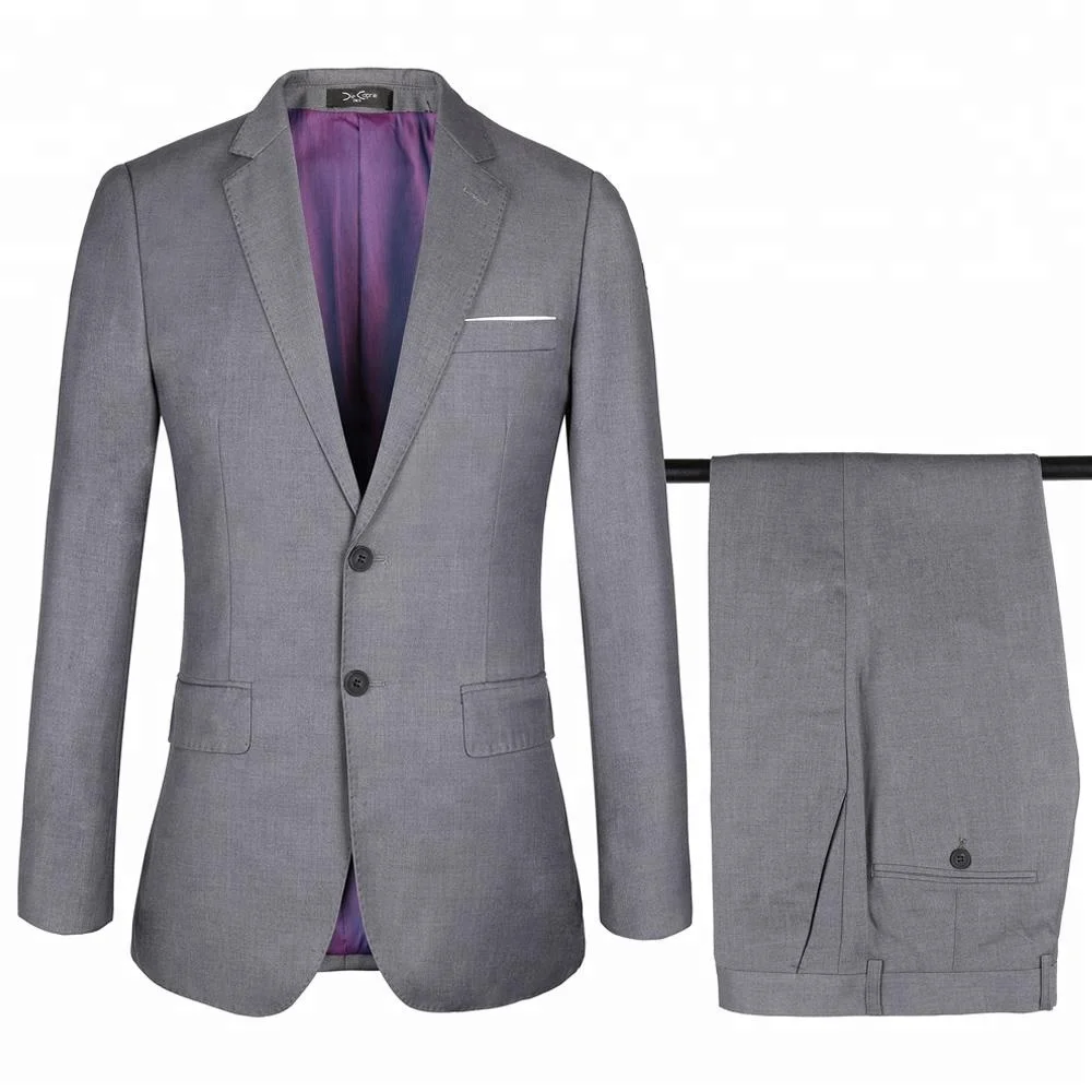 grey coat pant men suit