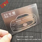 Logo Customization Cards Metal Business Card High Quality Cheapest Price Metal Stainless Steel Business Cards