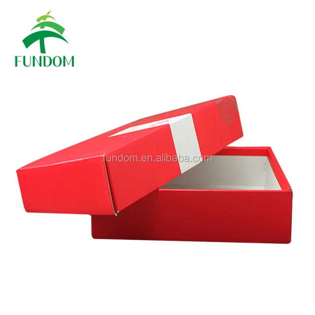 custom oem logo printed single wall corrugated paper matte red