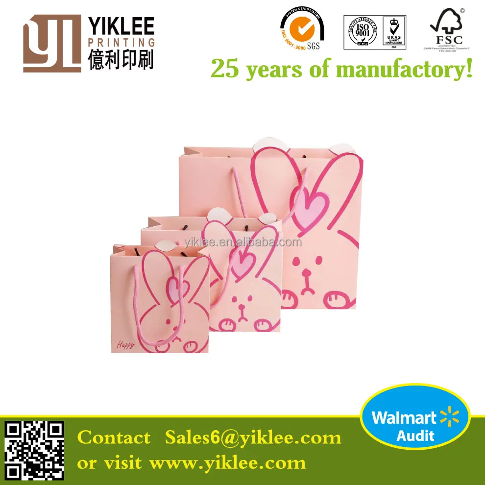 fashionable gift bag paper bag shopping bag for packing
