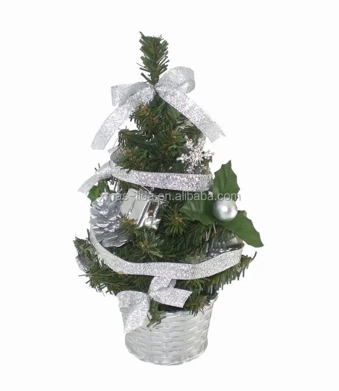 silver ribbon ball  gifts pinecone decoratived mini christmas