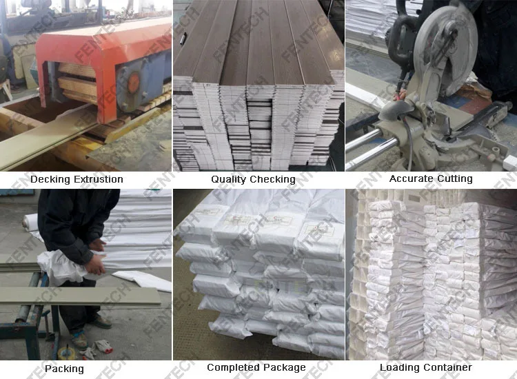 Fentech Waterproof Cheap Decking Board, Composite Decking