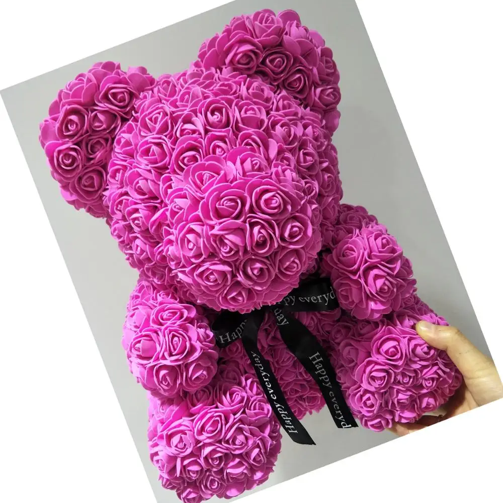 handmade rose teddy bear