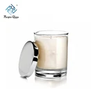 Eco Friendly Glass Candle Jar With Metal Lids,Custom Candle Jar Supplier