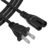 2 pin USA figure 8 power supply extension cable ac 110v Us Plug to iec c7 Power Cord