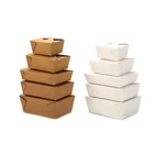 Custom wholesales functional disposable food boxes/paper food containers