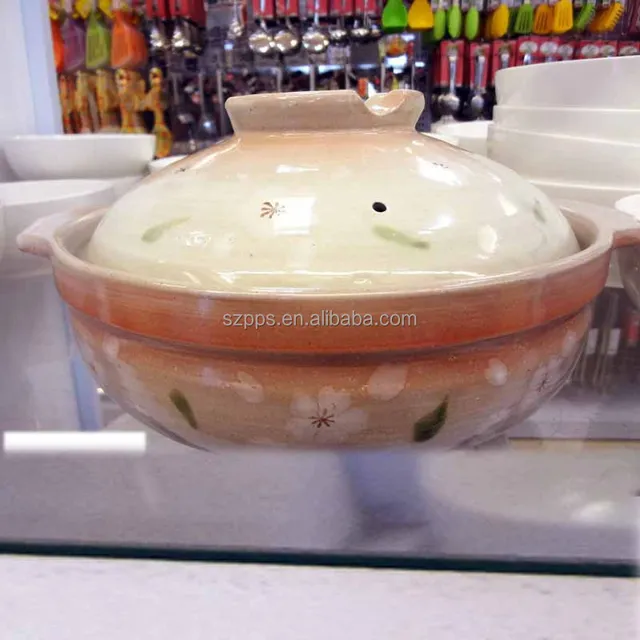 hot selling new design earthen ceramic casserole pot soup pot